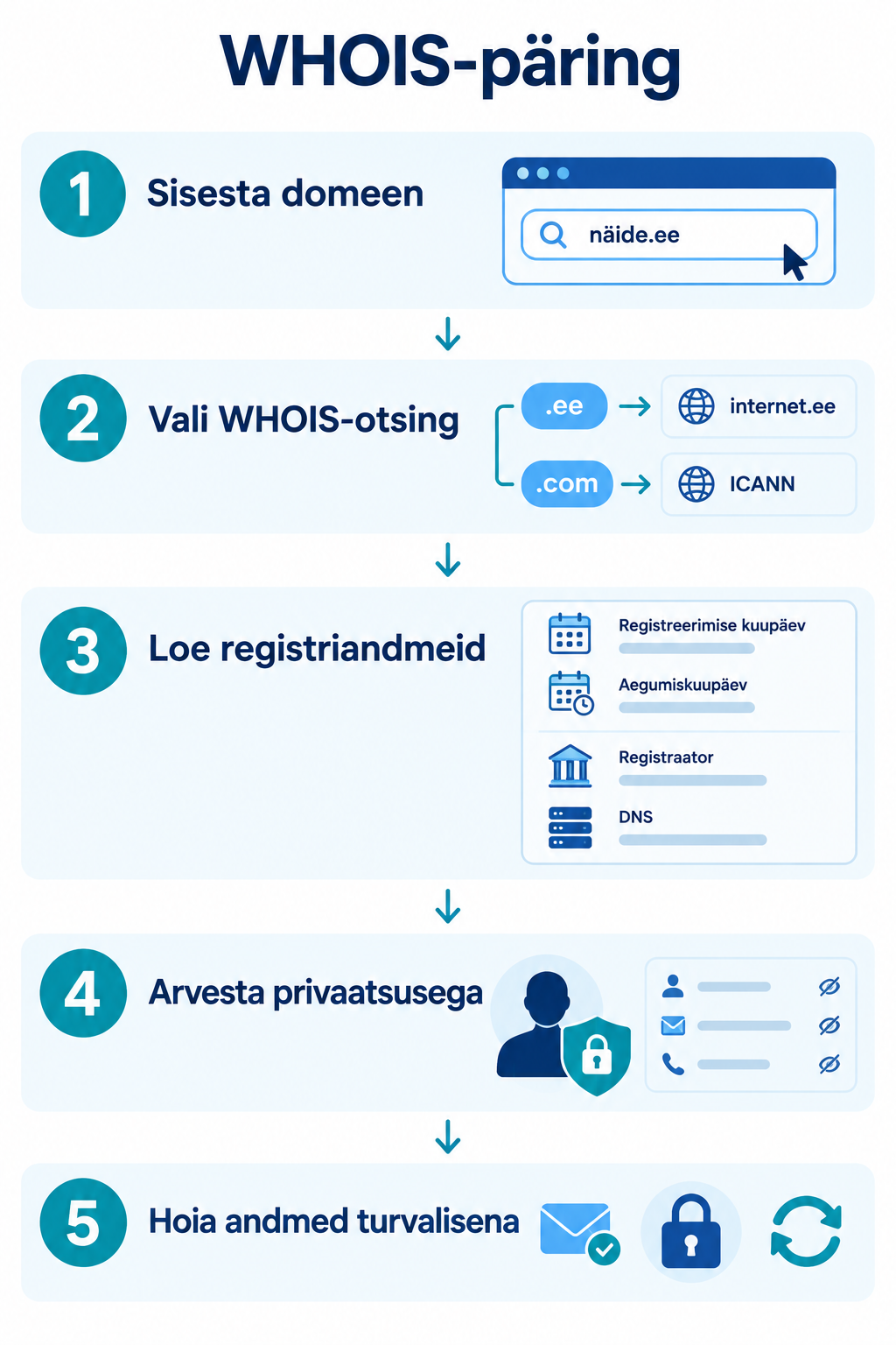 Domeeni WHOIS päringu ülevaade